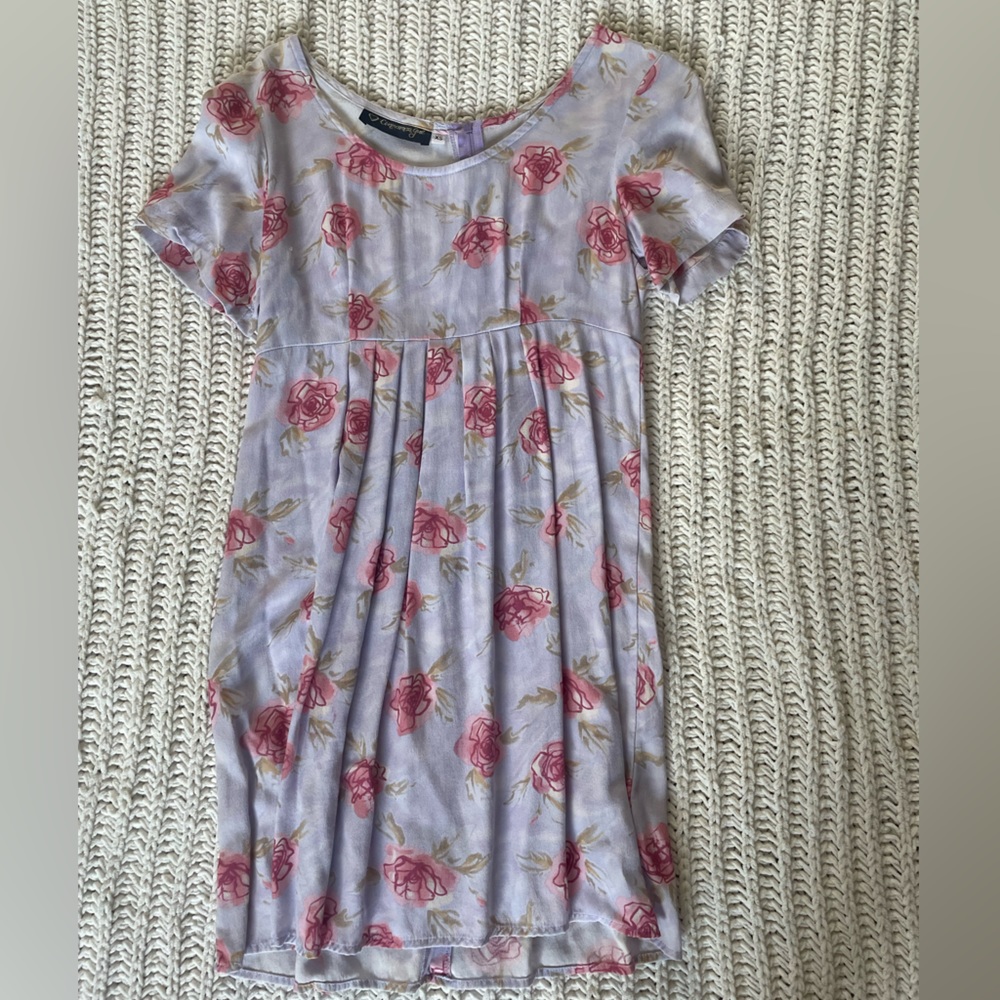 Vintage cinnamon girl babydoll floral dress